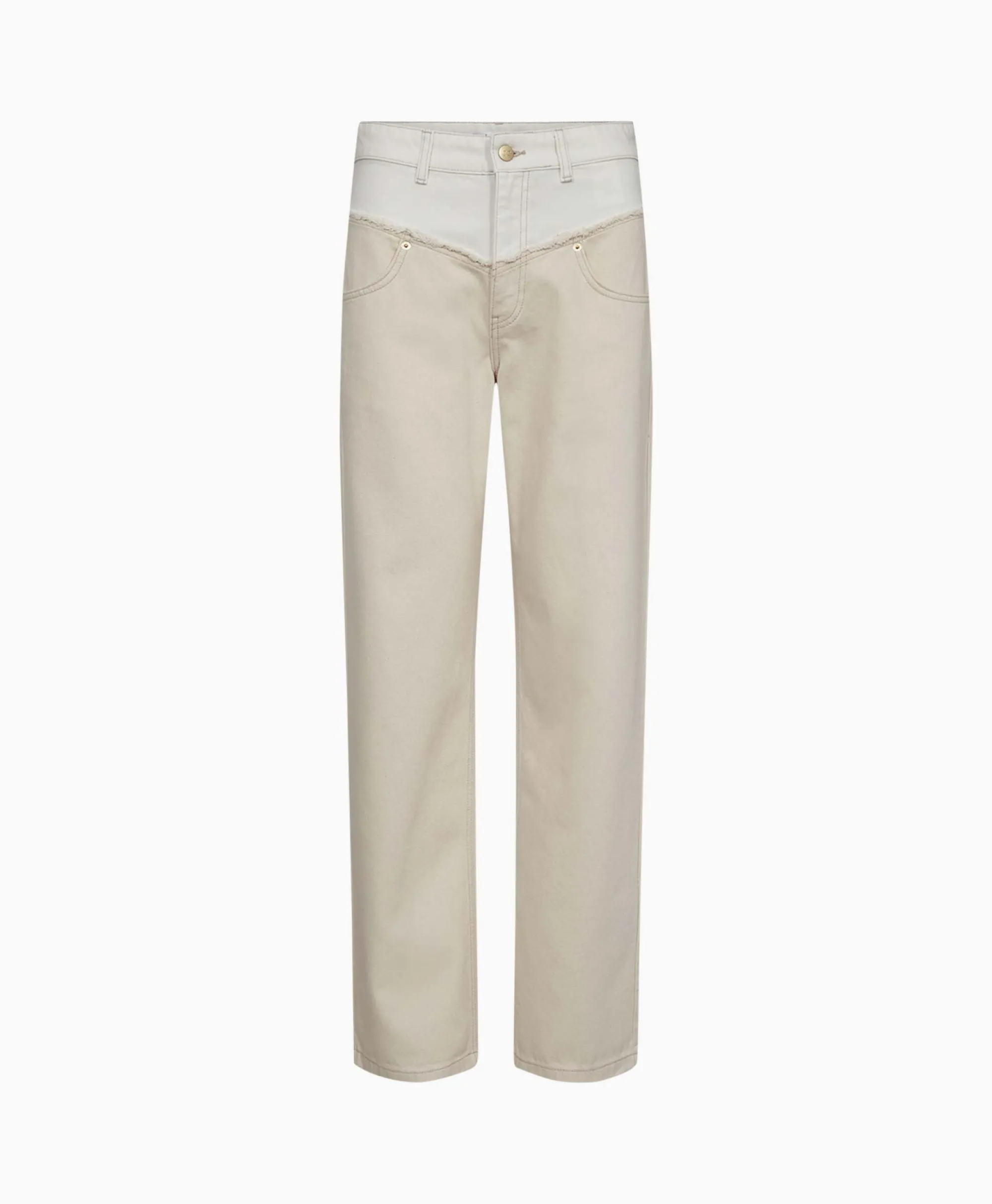 Co'couture Co'Couture Jeans Flash Long Blockoff White*Dames Broeken