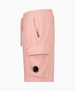 Cp Company Korte Broek Short Fleece Cargo Rose*Heren Broeken
