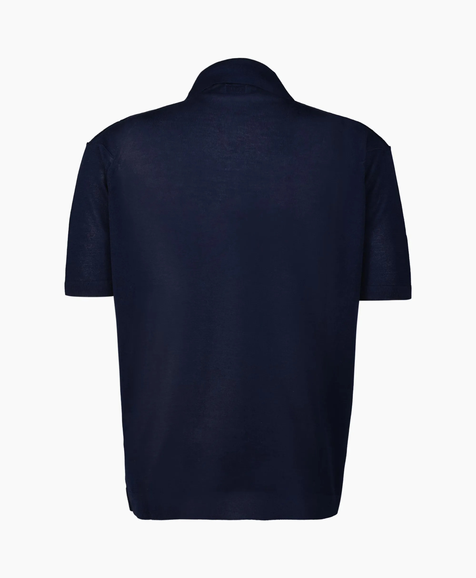 Cp Company Polo Filo Di Scozia Knitted Donker Blauw*Heren Polo's