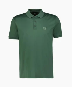 Cp Company Polo Mercerized Jersey Groen*Heren Polo's