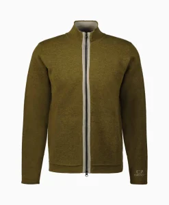 Cp Company Pullover Double Zipped Knit Groen*Heren Truien