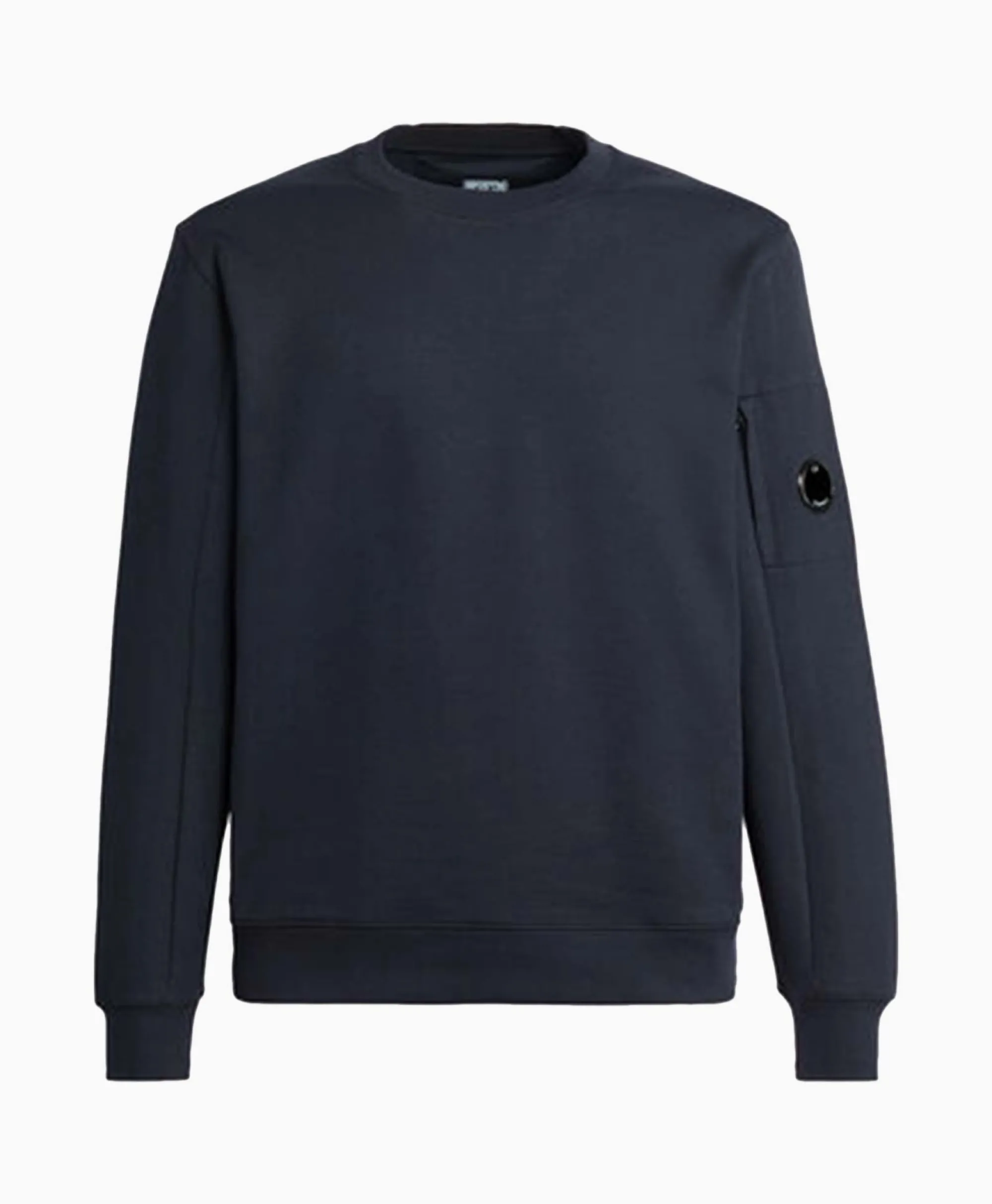Cp Company Sweater Diagonal Raised Fleece Donker Blauw*Heren Truien