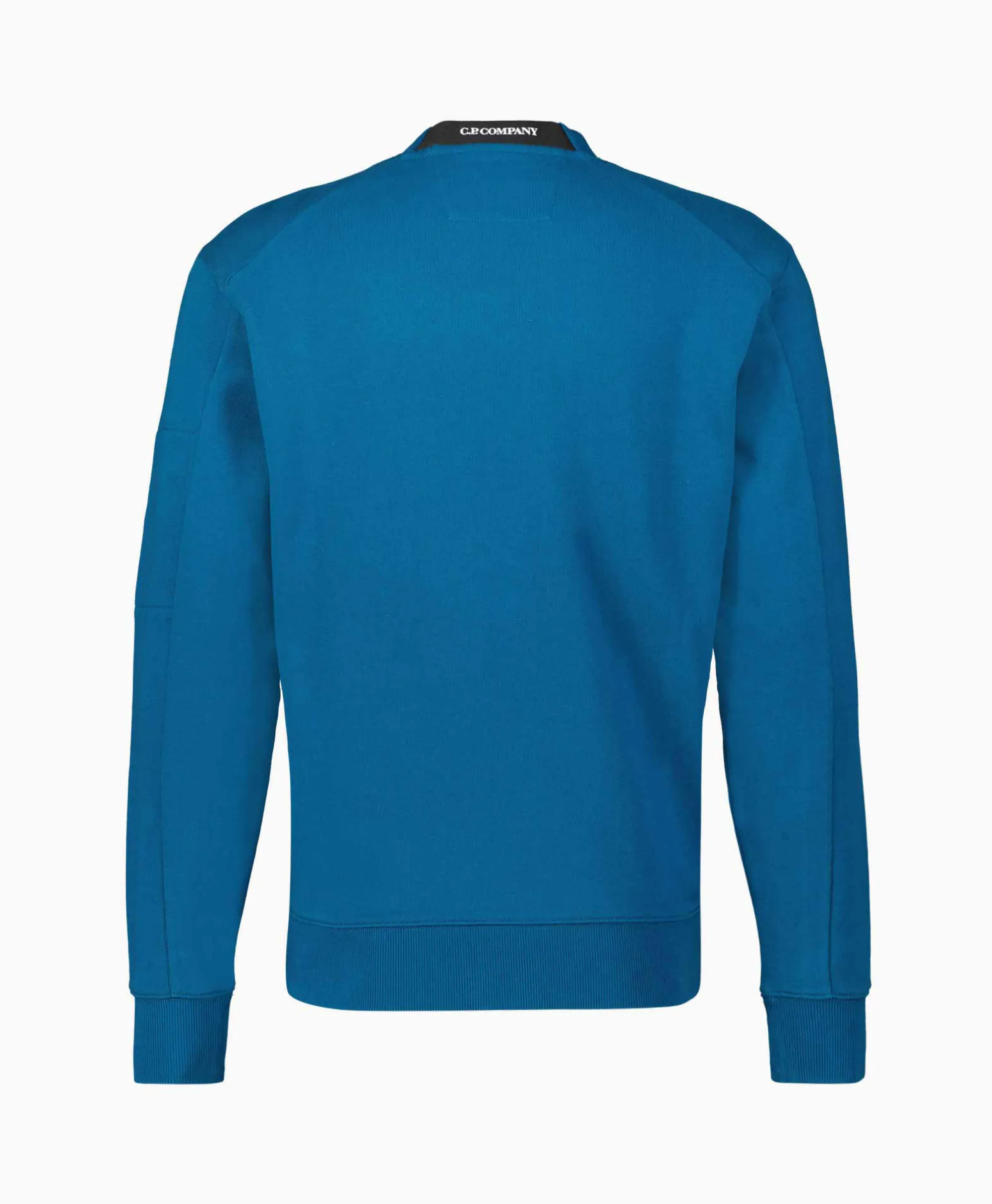 Cp Company Sweater Diagonal Raised Fleece Blauw*Heren Truien
