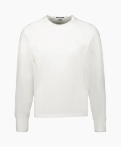Cp Company Sweater Stretch Fleece Off White*Heren Truien