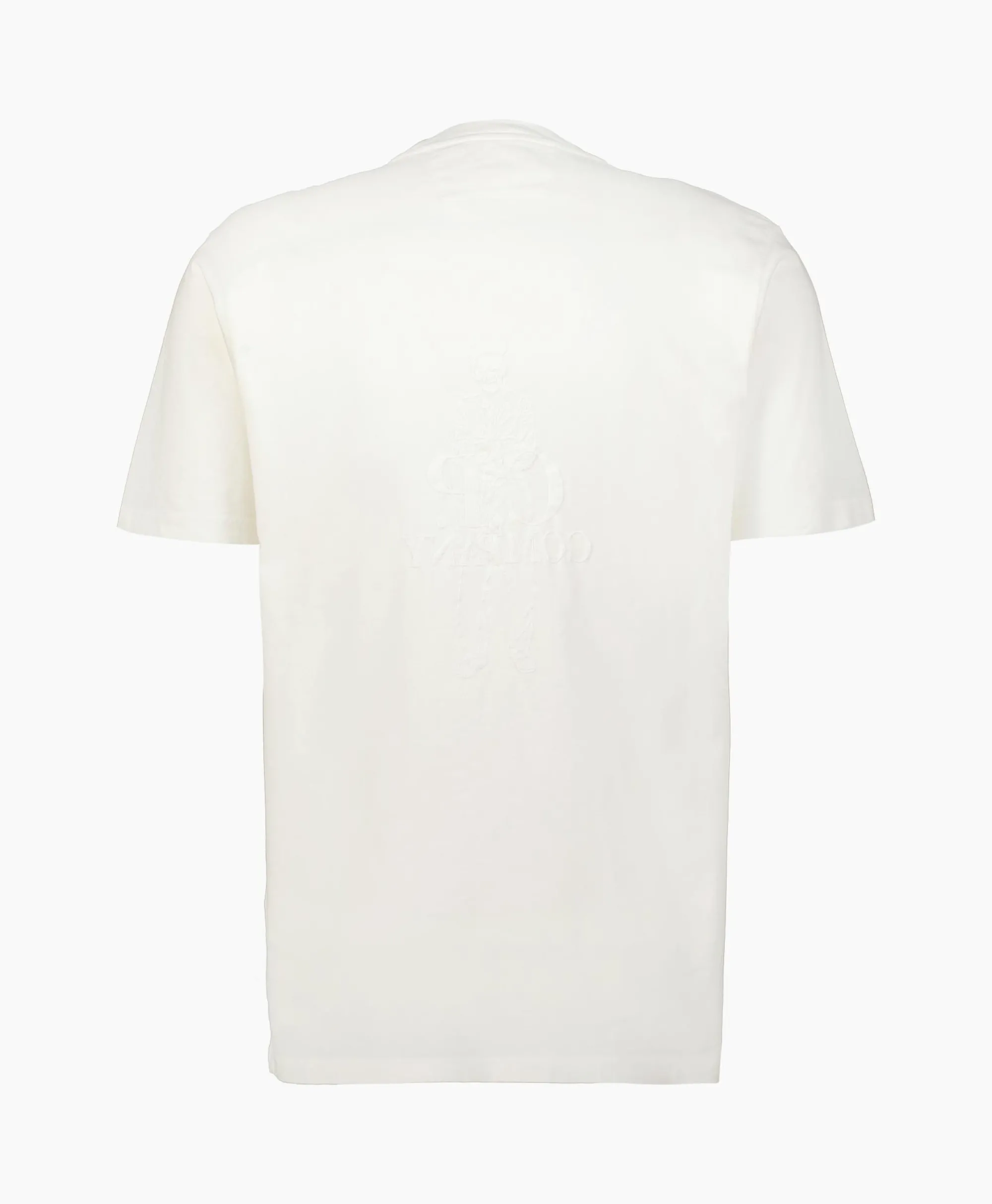 Cp Company T-Shirt Korte Mouw Jersey Artisinal Card Wit*Heren T-Shirts