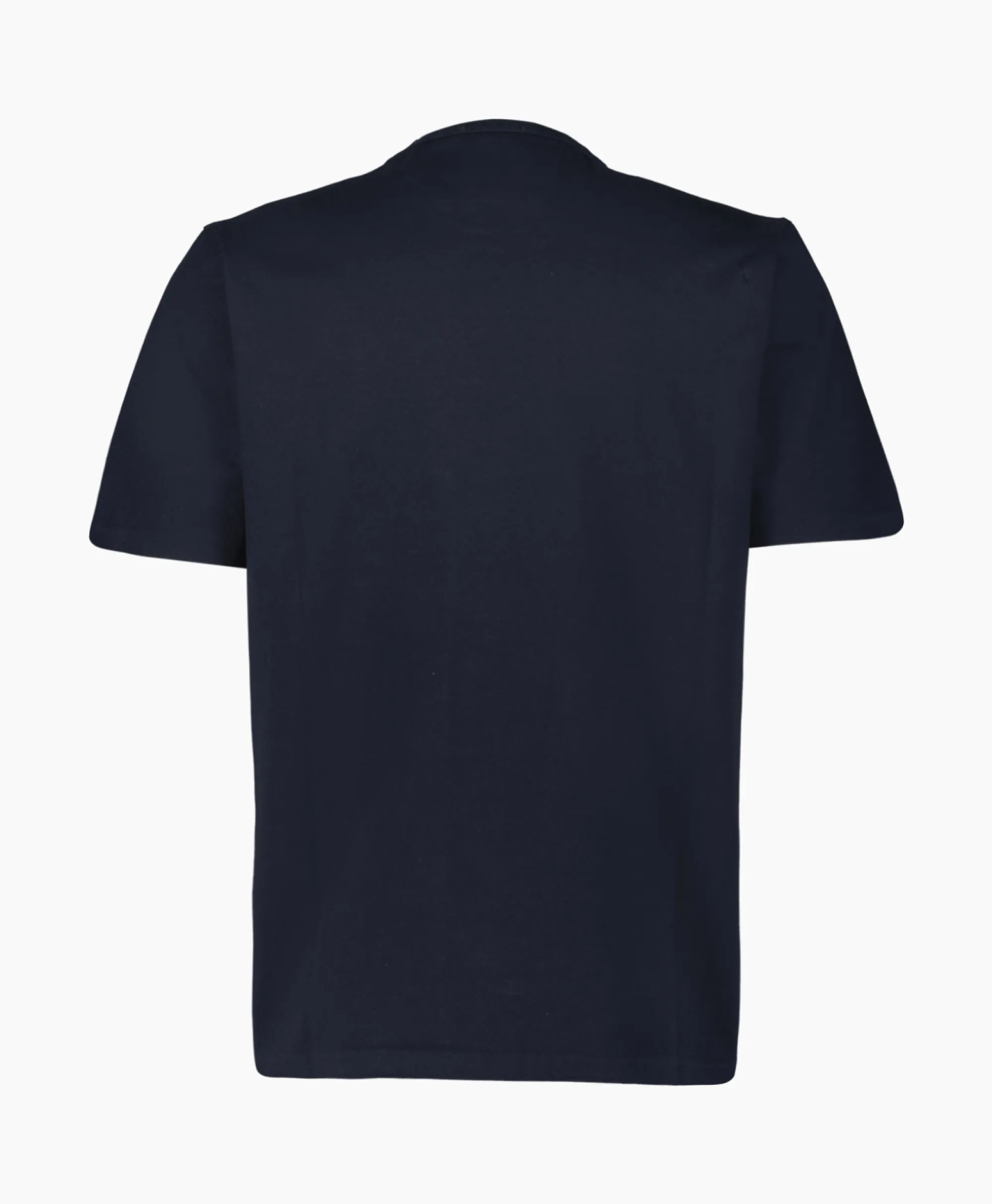 Cp Company T-Shirt Mercerized Jersey Twisted Logo Donker Blauw*Heren T-Shirts