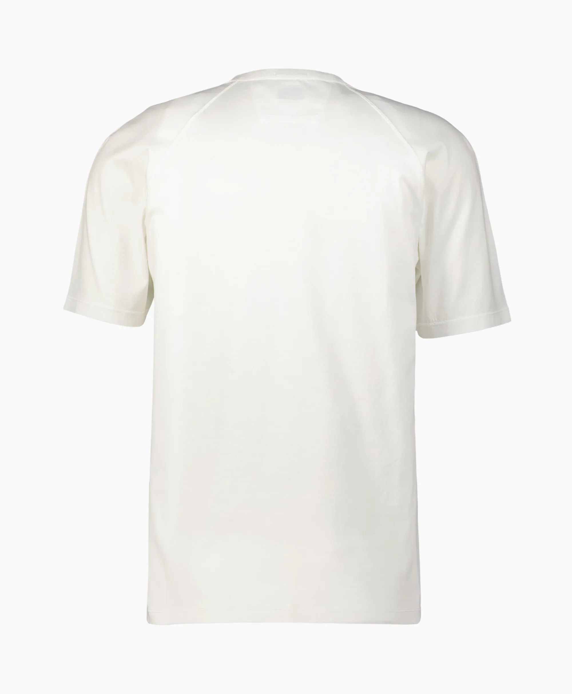 Cp Company T-Shirt Mercerized Jersey Logo Wit*Heren T-Shirts