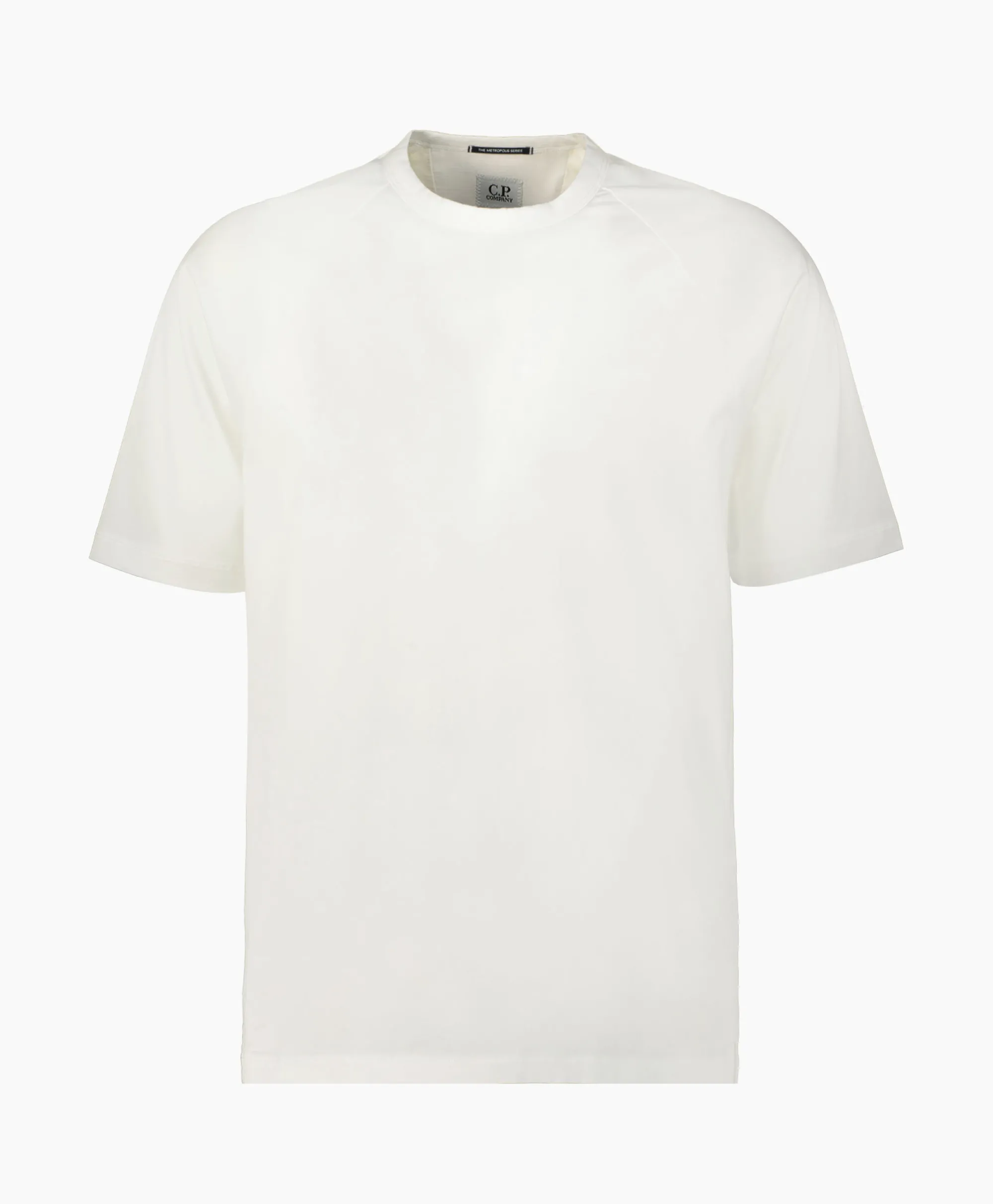 Cp Company T-Shirt Metropolis Jersey Logo Wit*Heren T-Shirts
