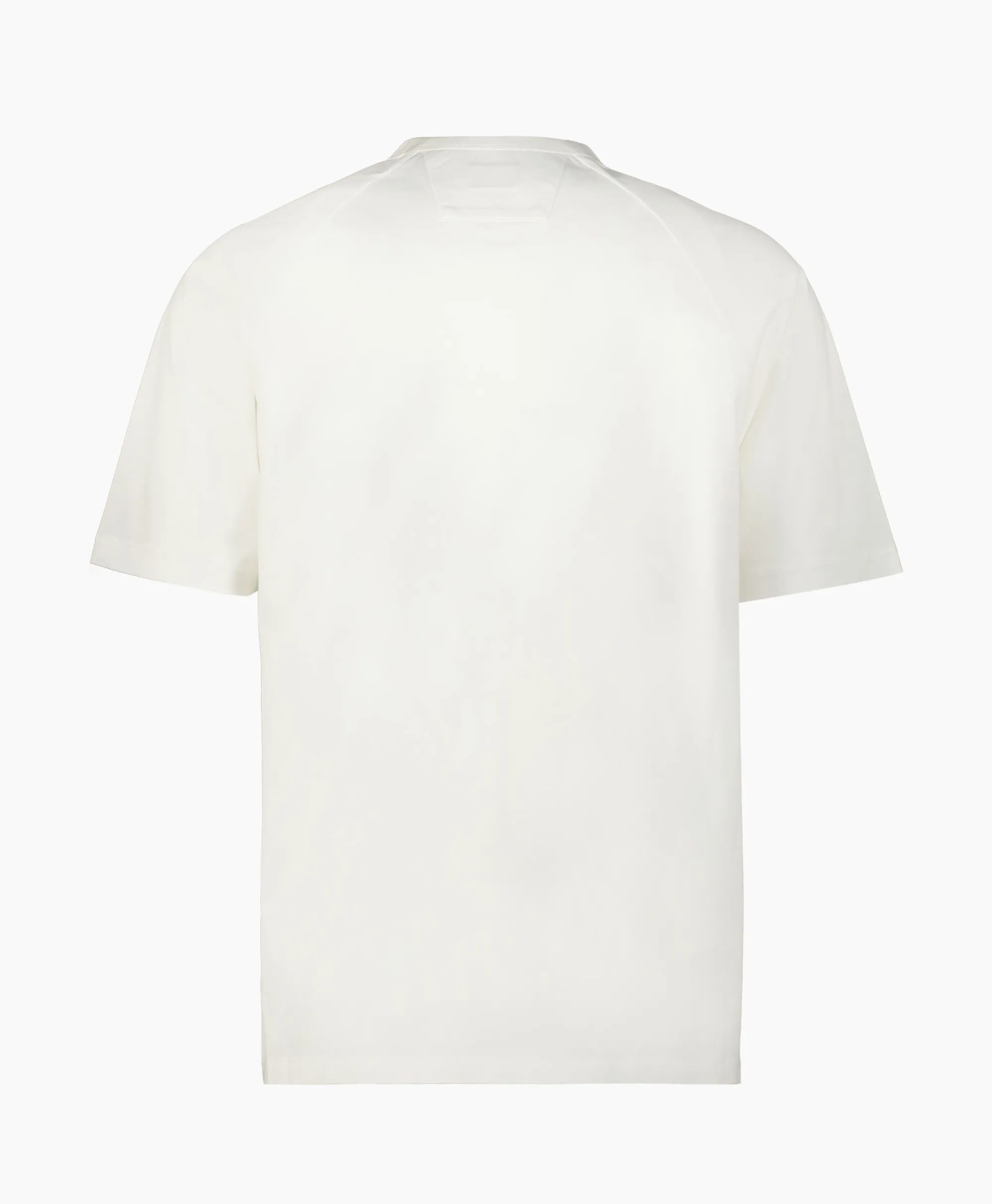 Cp Company T-Shirt Metropolis Jersey Logo Wit*Heren T-Shirts