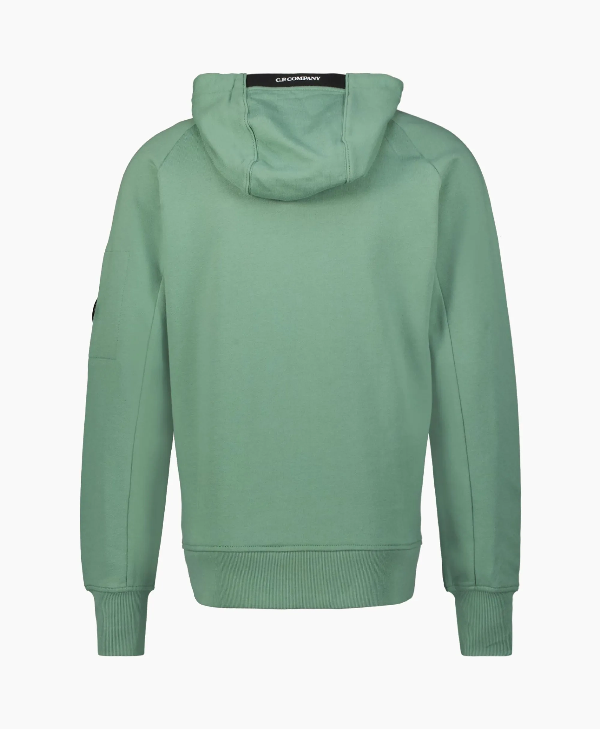 Cp Company Vest Diagonal Raised Fleece Zipped Groen*Heren Vesten