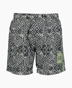 Cp Company Zwembroek Flat Nylon Inca Groen*Heren Zwembroeken