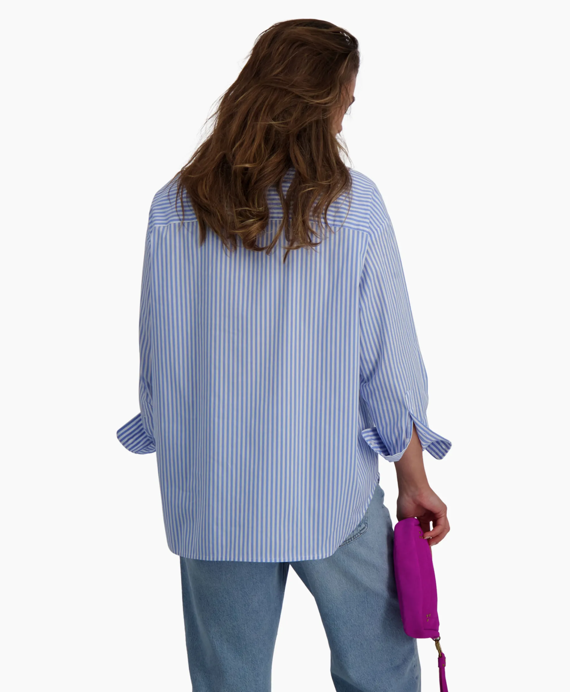 D'arc D'Arc Blouse Borgomanero Donker Blauw*Dames Blouses