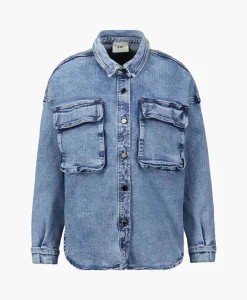 D'arc D'Arc Blouse Cunro Licht Blauw*Dames Blouses