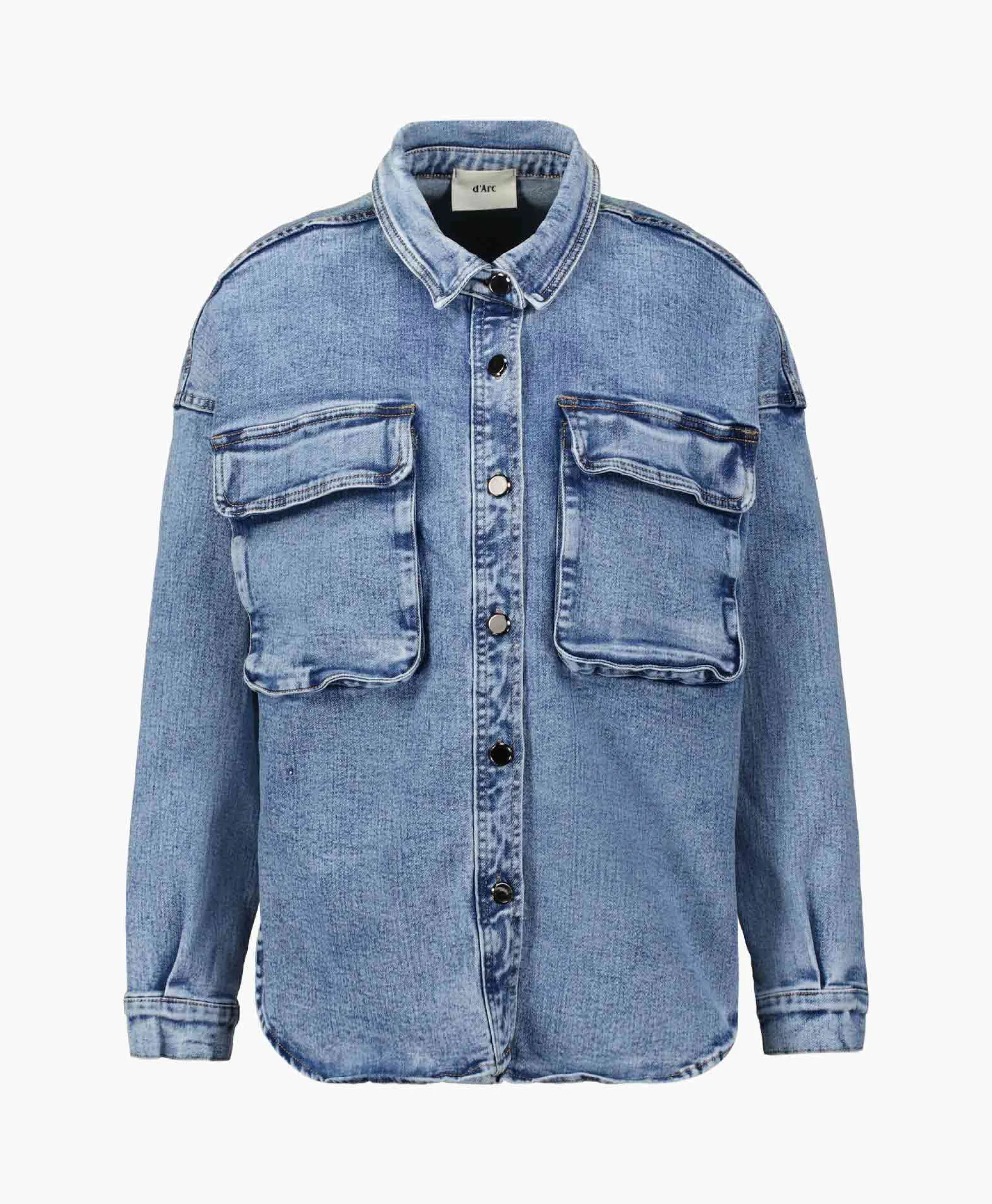 D'arc D'Arc Blouse Cunro Licht Blauw*Dames Blouses