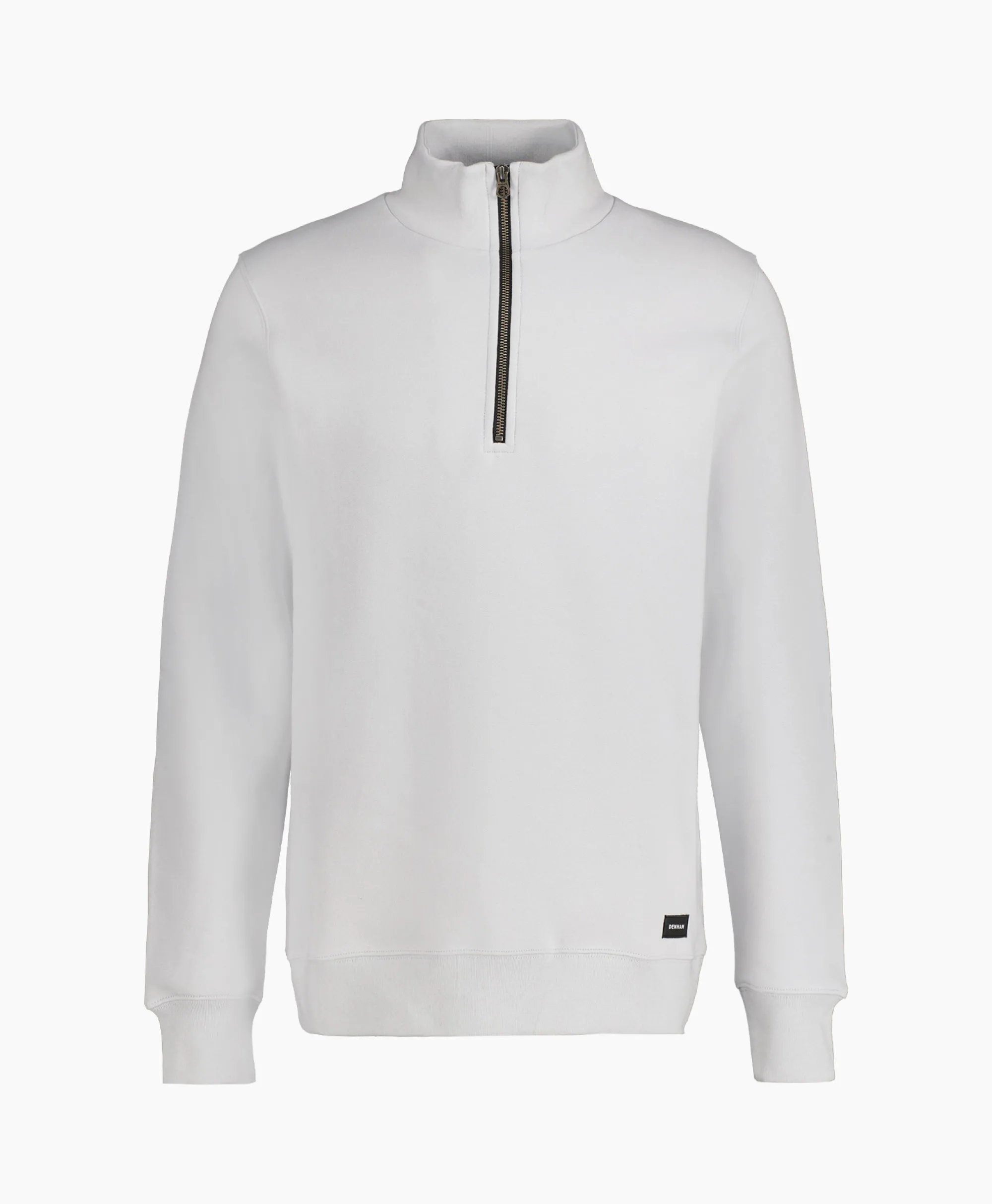Denham Logan Half Zip Sweat Ss Beige*Heren Truien