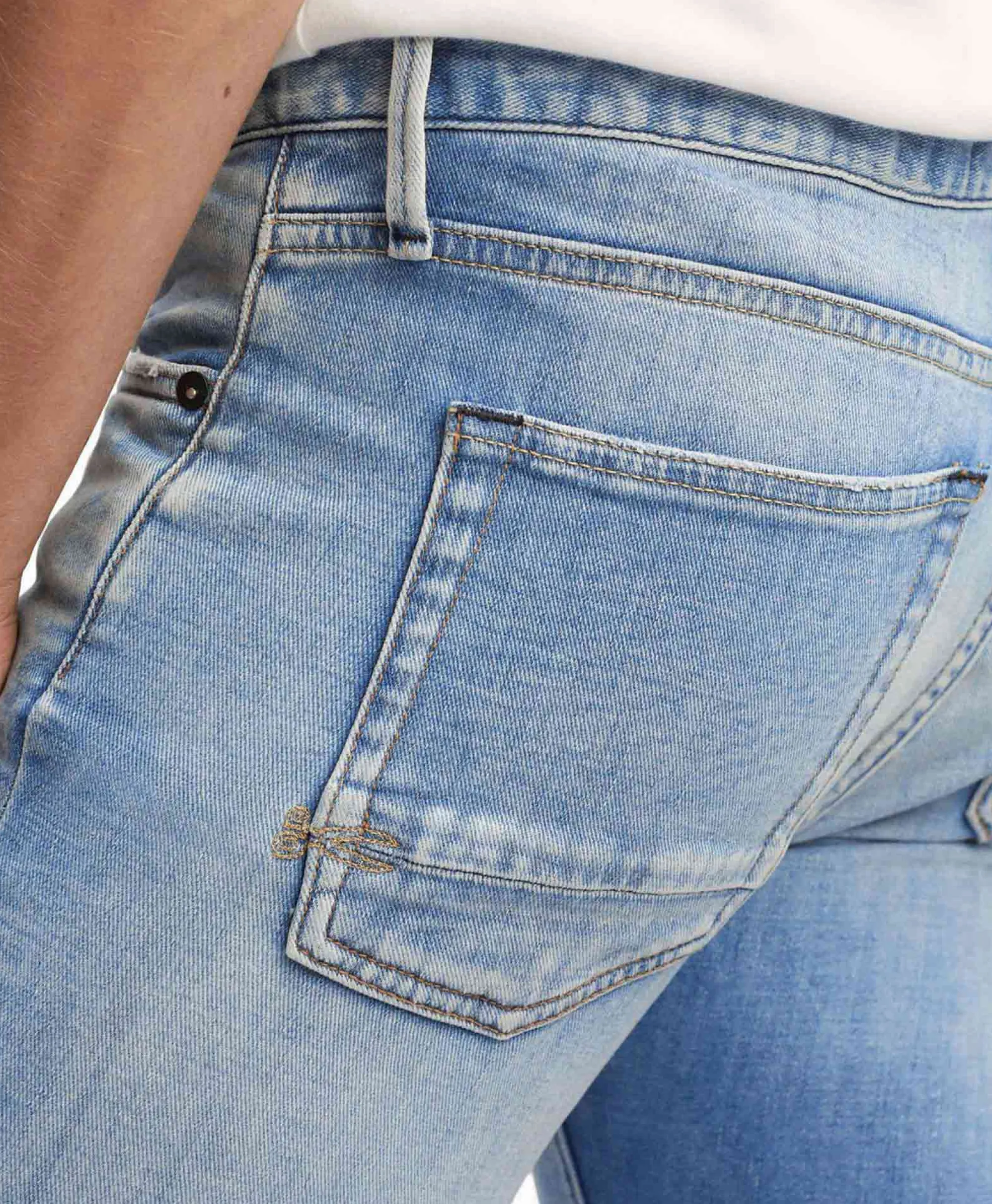 Denham Jeans Bolt Fmosc Off White*Heren Broeken