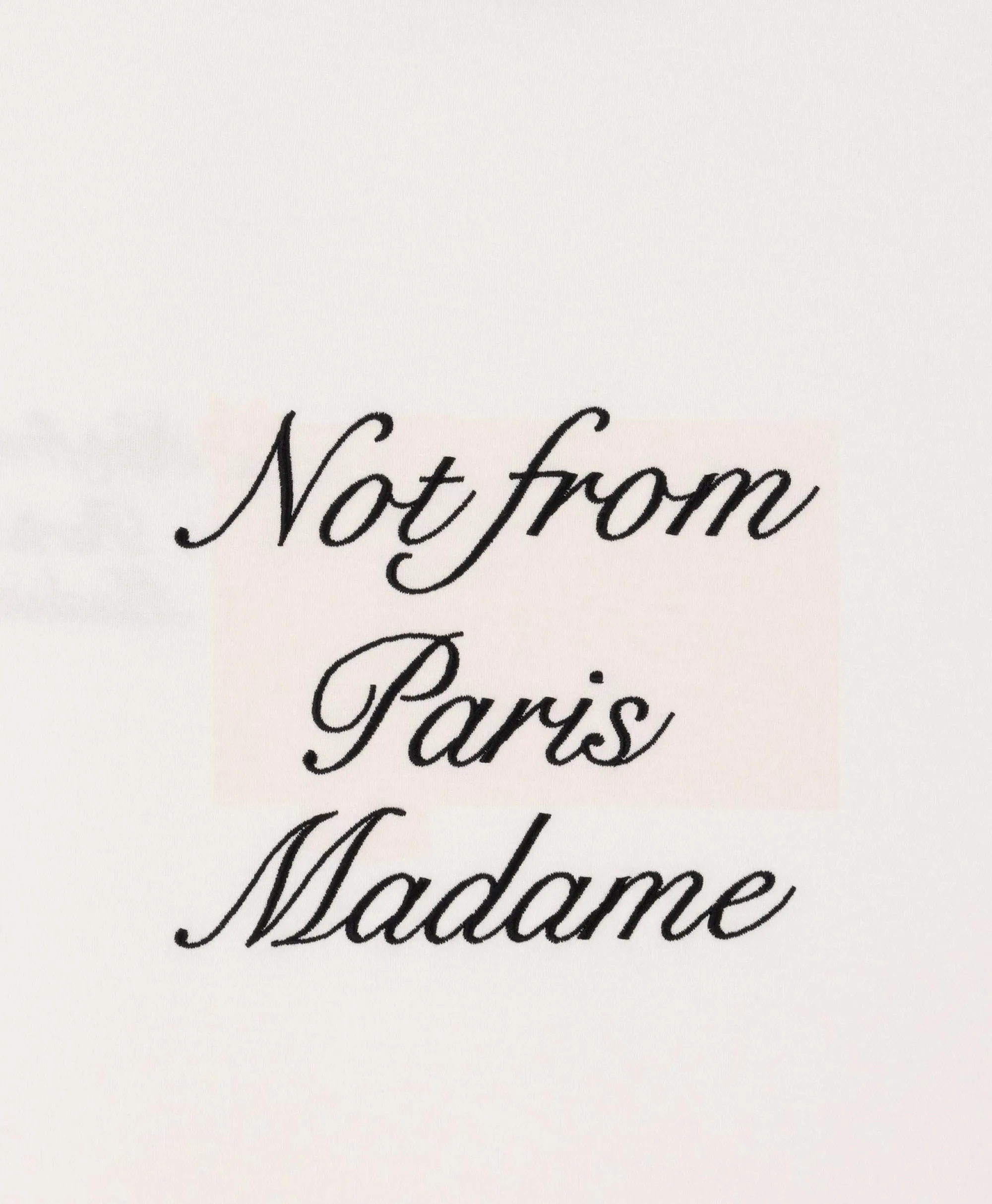 Drole De Monsieur Le T-Shirt Sloga Cursive Off White*Heren T-Shirts