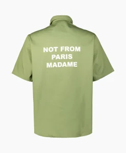Drole De Monsieur Overhemd La Chemise Slogan Khaki*Heren Overhemden