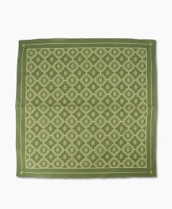 Drole De Monsieur Sjaal La Foulard Monogramme Khaki*Heren Sjaals
