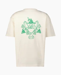 Drole De Monsieur T-Shirt Korte Mouw Blason Off White*Heren T-Shirts