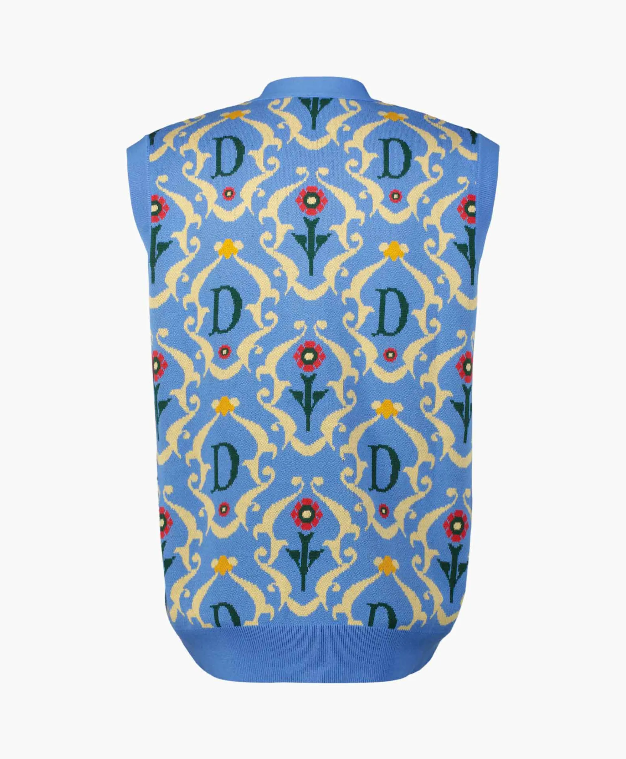 Drole De Monsieur Vest La Sans Manches Ornements Blauw*Heren Vesten