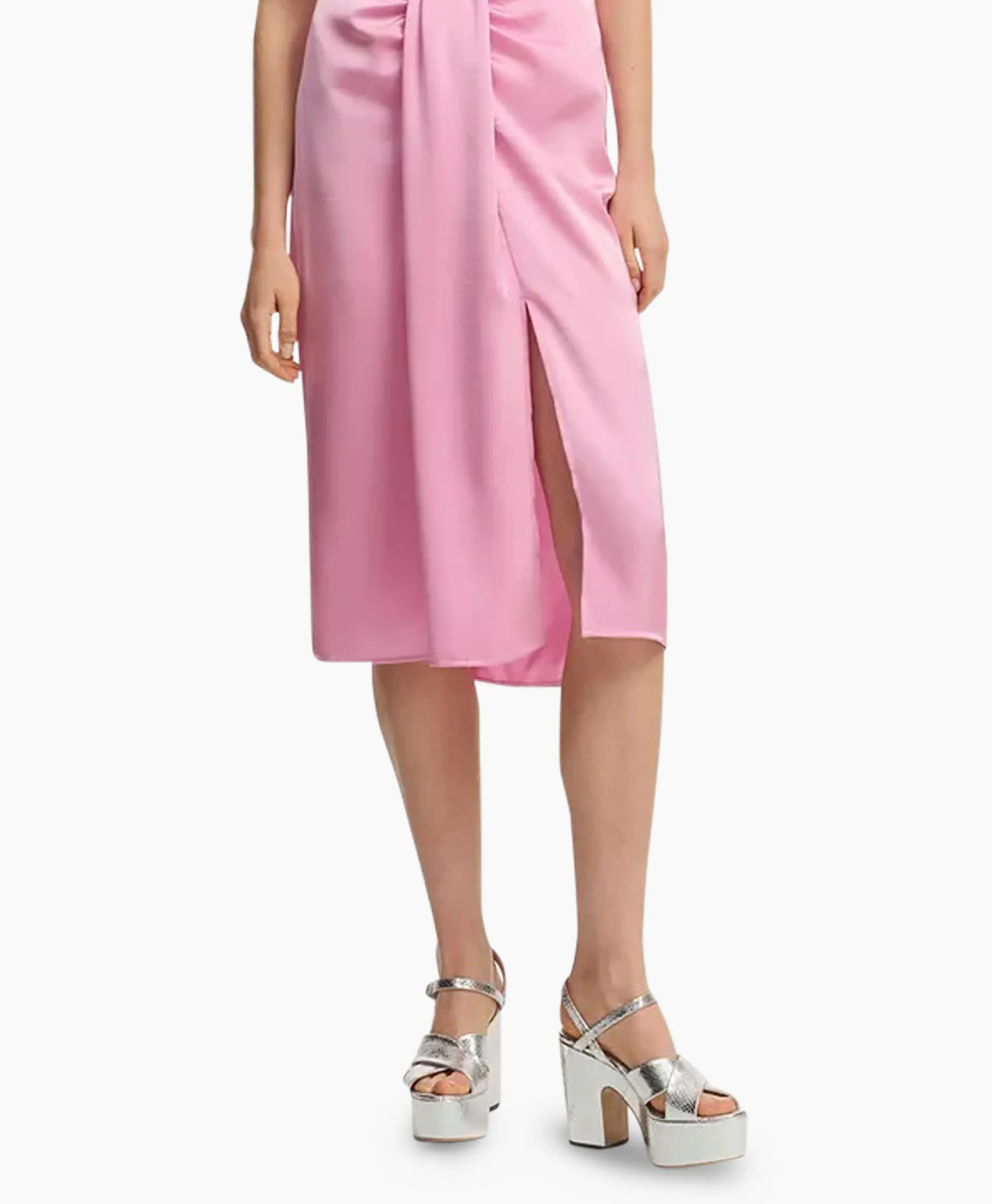 Essentiel Antwerp Midi Rok Fondue Pink*Dames Rokken