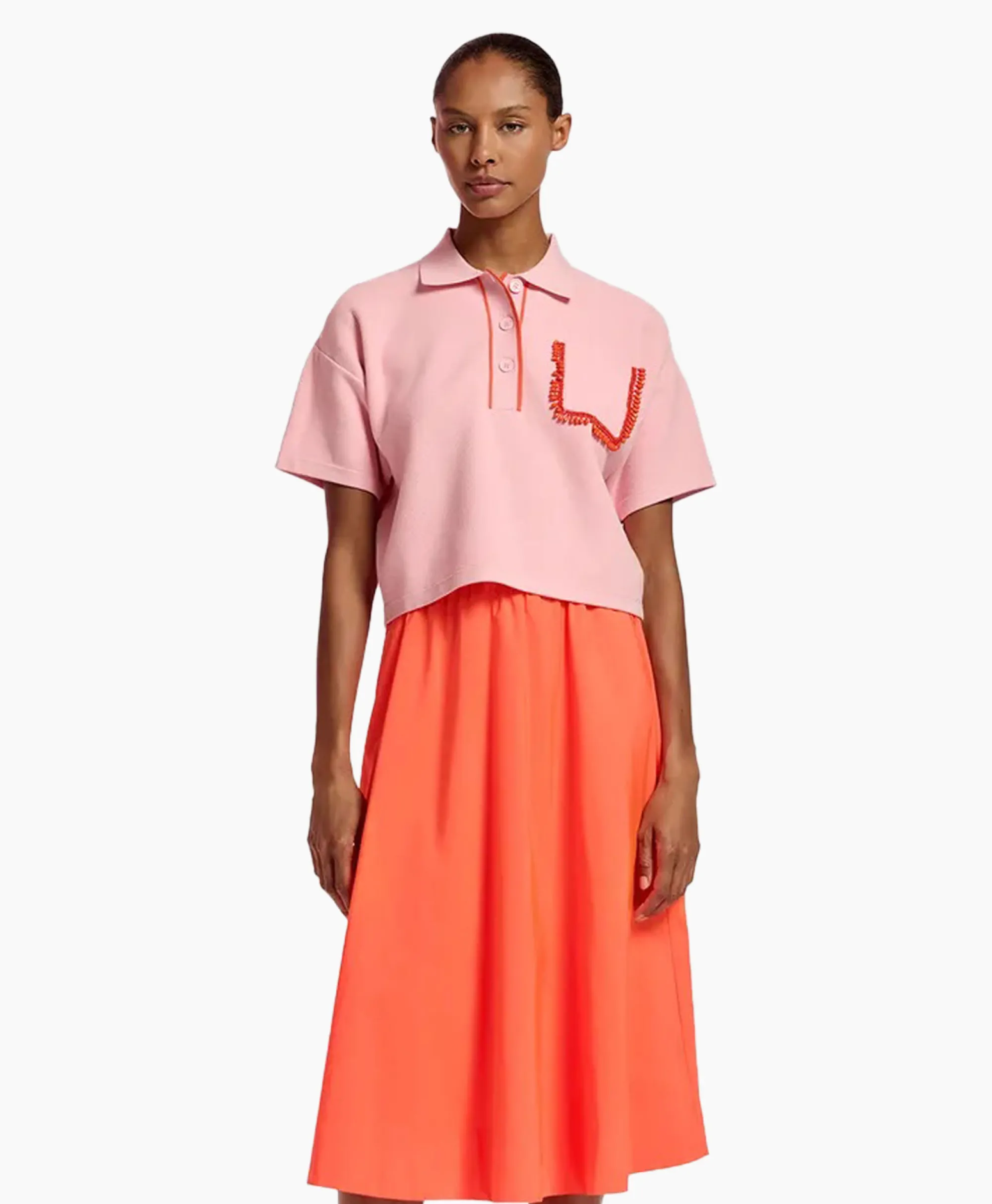 Essentiel Antwerp Polo Flame Rood*Dames Polo's