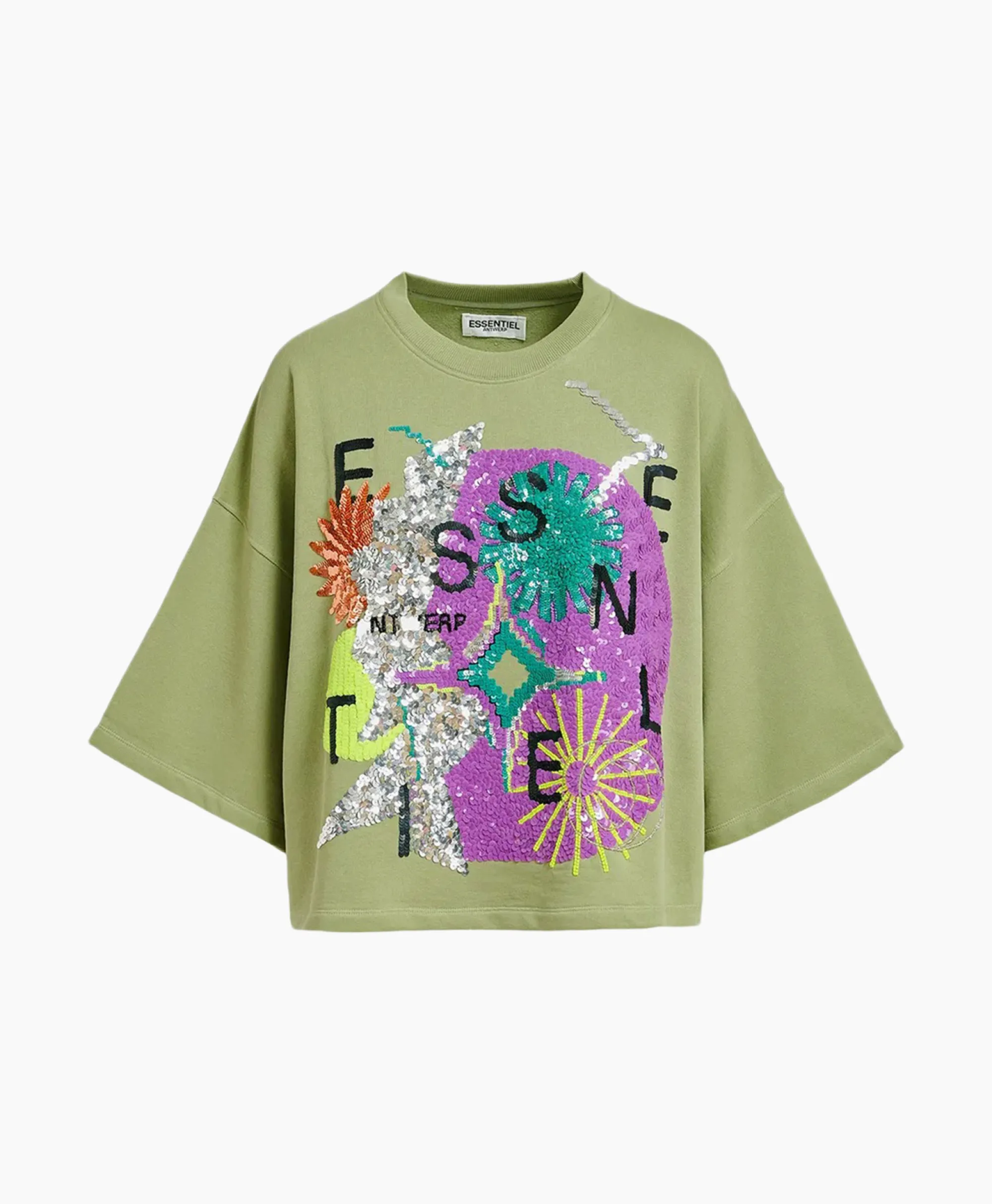 Essentiel Antwerp Pullover Fullerton Licht Groen*Dames Truien