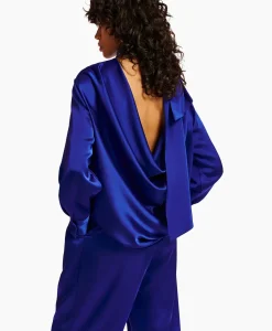 Essentiel Antwerp Top Esatin Blauw*Dames T-Shirts & Tops