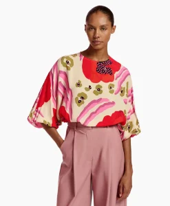 Essentiel Antwerp Top Flowerpower Off White*Dames T-Shirts & Tops