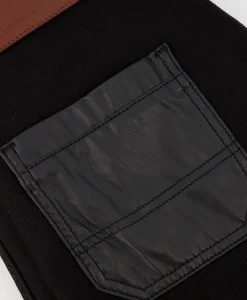 Flâneur Flaneur Jeans Carpenter Straight With Leather Patches Zwart*Heren Broeken