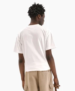 Flâneur Flaneur T-Shirt Korte Mouw Floral Watercolor Wit*Heren T-Shirts