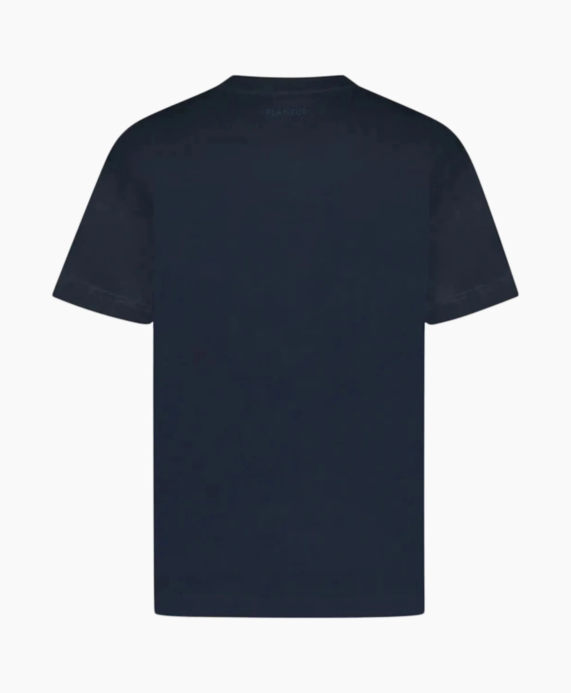 Flâneur Flaneur T-Shirt Korte Mouw Signature Donker Blauw*Heren T-Shirts
