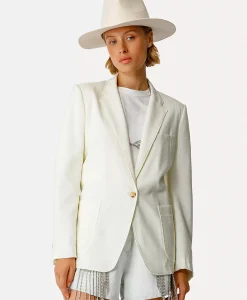 Forte_forte Blazer Tweed Viscose Silk Jacket Off White*Dames Blazers