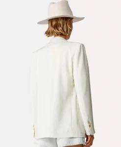 Forte_forte Blazer Tweed Viscose Silk Jacket Off White*Dames Blazers