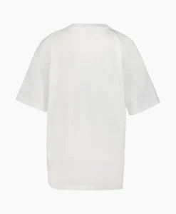 Ganni T-Shirt Korte Mouw Future Heavy Jersey Sun Short S Wit*Dames T-Shirts & Tops