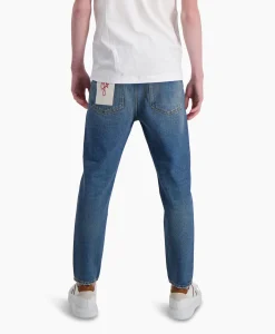 Golden Goose Broek Golden M's Happy Medium Stone Washed Blauw*Heren Broeken