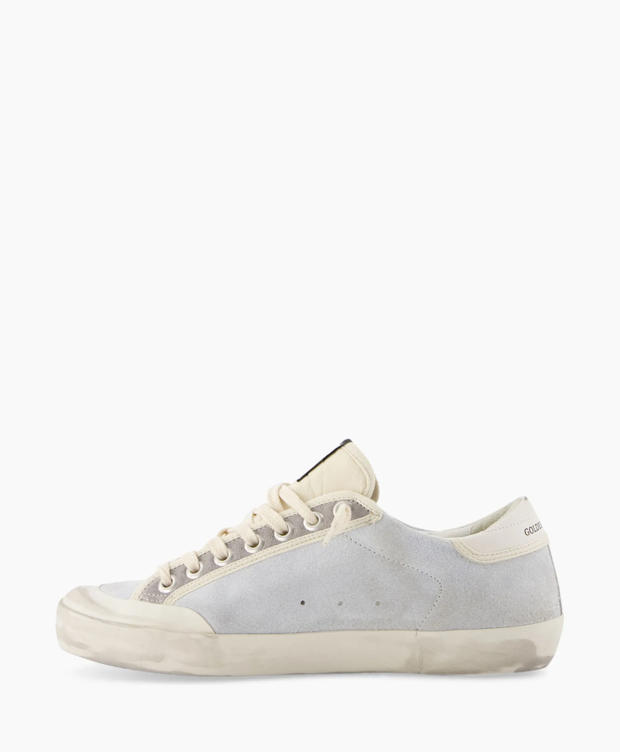 Golden Goose Sneaker Super Star Suede Licht Grijs*Heren Sneakers