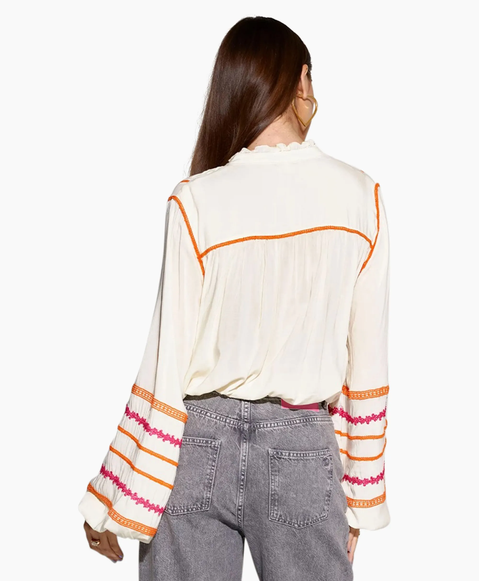 Harper & Yve Harper & Yve Blouse Taylor-Ls Off White*Dames Blouses