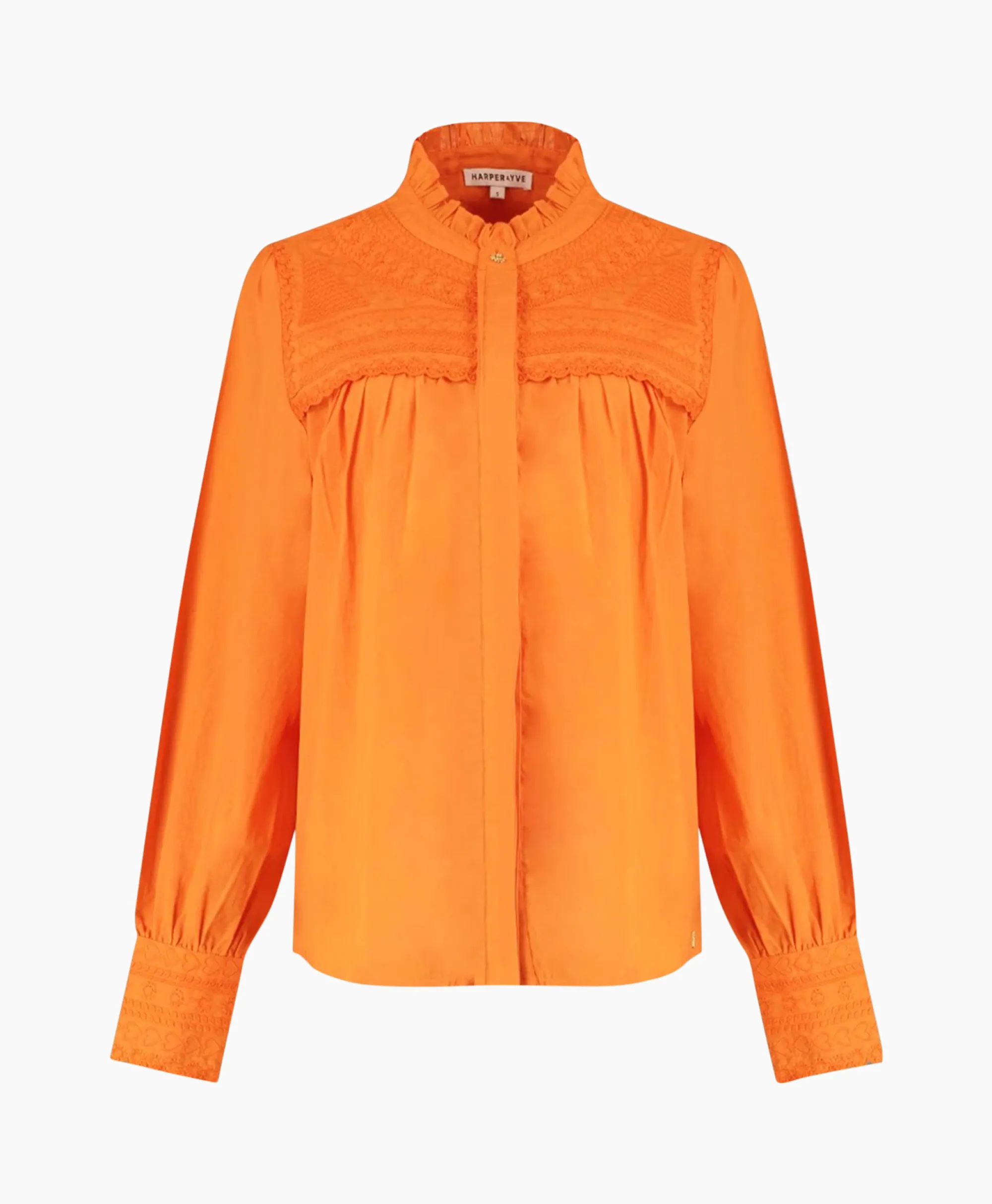 Harper & Yve Harper & Yve Blouse Yasmin-Ls Oranje*Dames Blouses