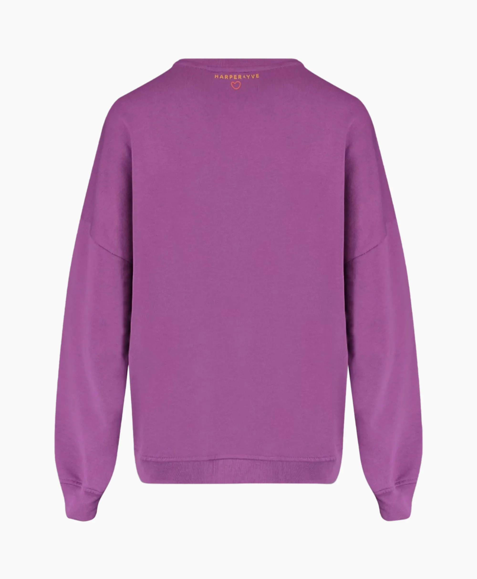Harper & Yve Harper & Yve Pullover Logo-Sw Paars*Dames Truien