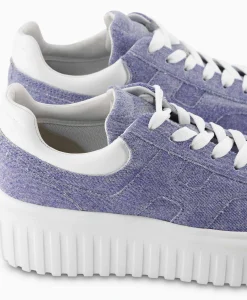 Hogan Sneaker H-Stripes Blauw*Dames Sneakers