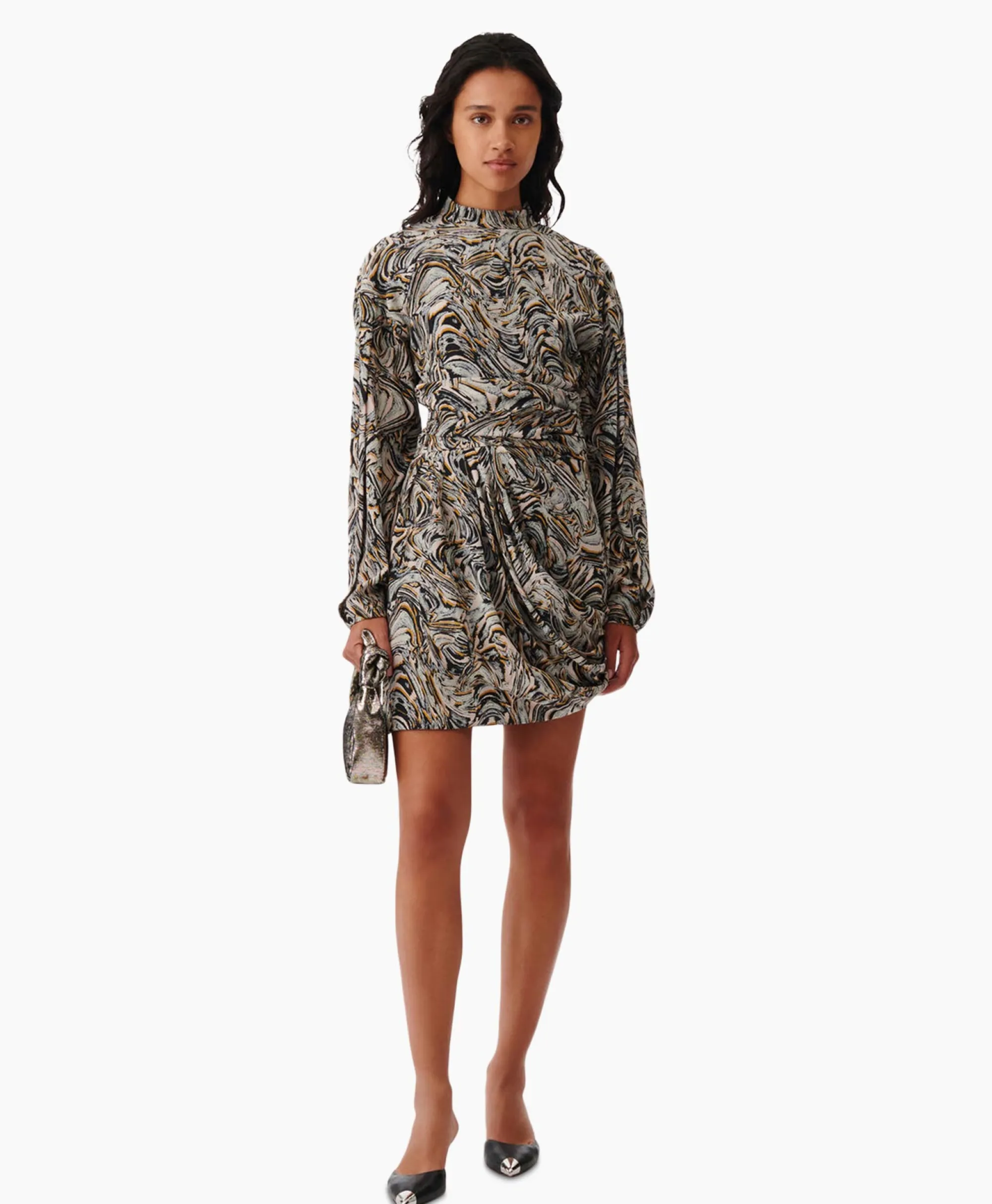 Iro Mini Jurk Francia Beige*Dames Jurken