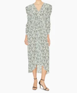 Isabel Marant Midi Jurk Albini-Ga Ecru*Dames Bruiloftskleding