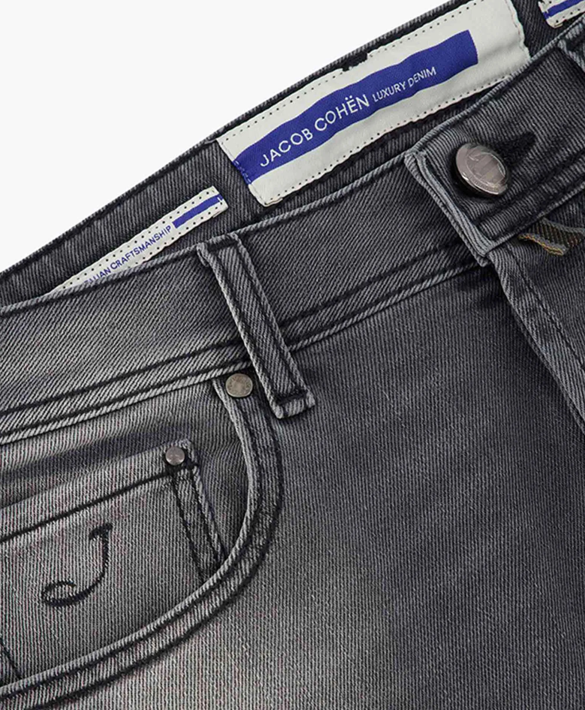 Jacob Cohen Jeans Bard Slim Fit Grijs*Heren Broeken