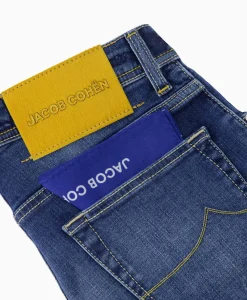 Jacob Cohen Jeans Pant 5 Pkt Slim Fit Nick Blauw*Heren Broeken