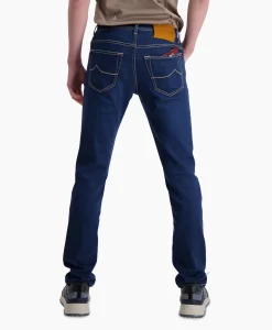 Jacob Cohen Jeans 5 Pkt Super Slim Fit Nick Midden Blauw*Heren Broeken