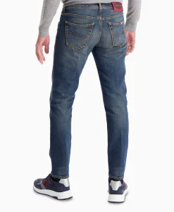 Jacob Cohen Jeans 5-Pocket Scott Blauw*Heren Broeken