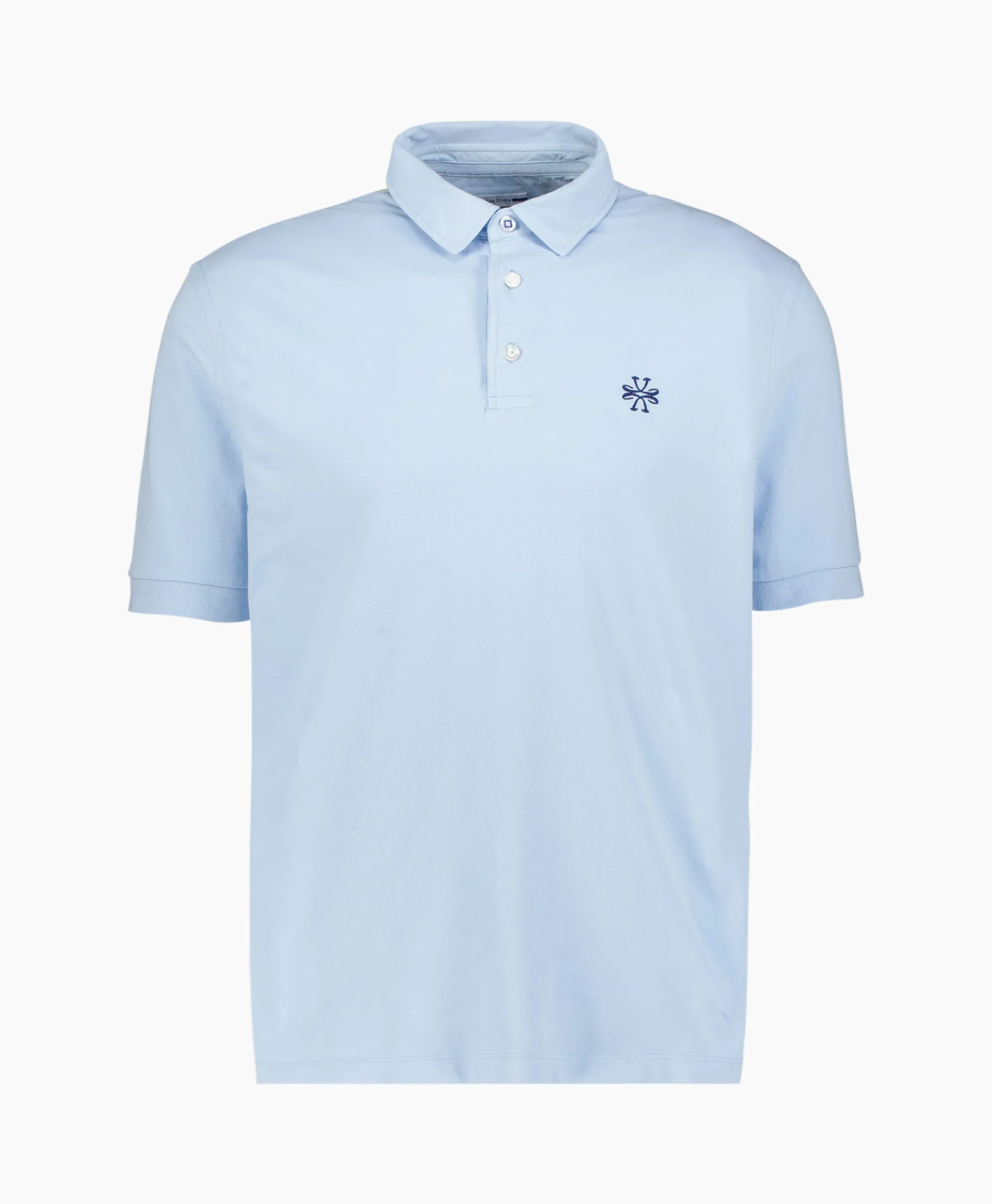 Jacob Cohen Polo M/C Dettagli Con Popeline Licht Blauw*Heren Polo's