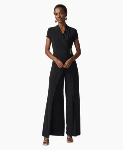 Joseph Ribkoff Jumpsuit Korte Mouwen Zwart*Dames Jumpsuits